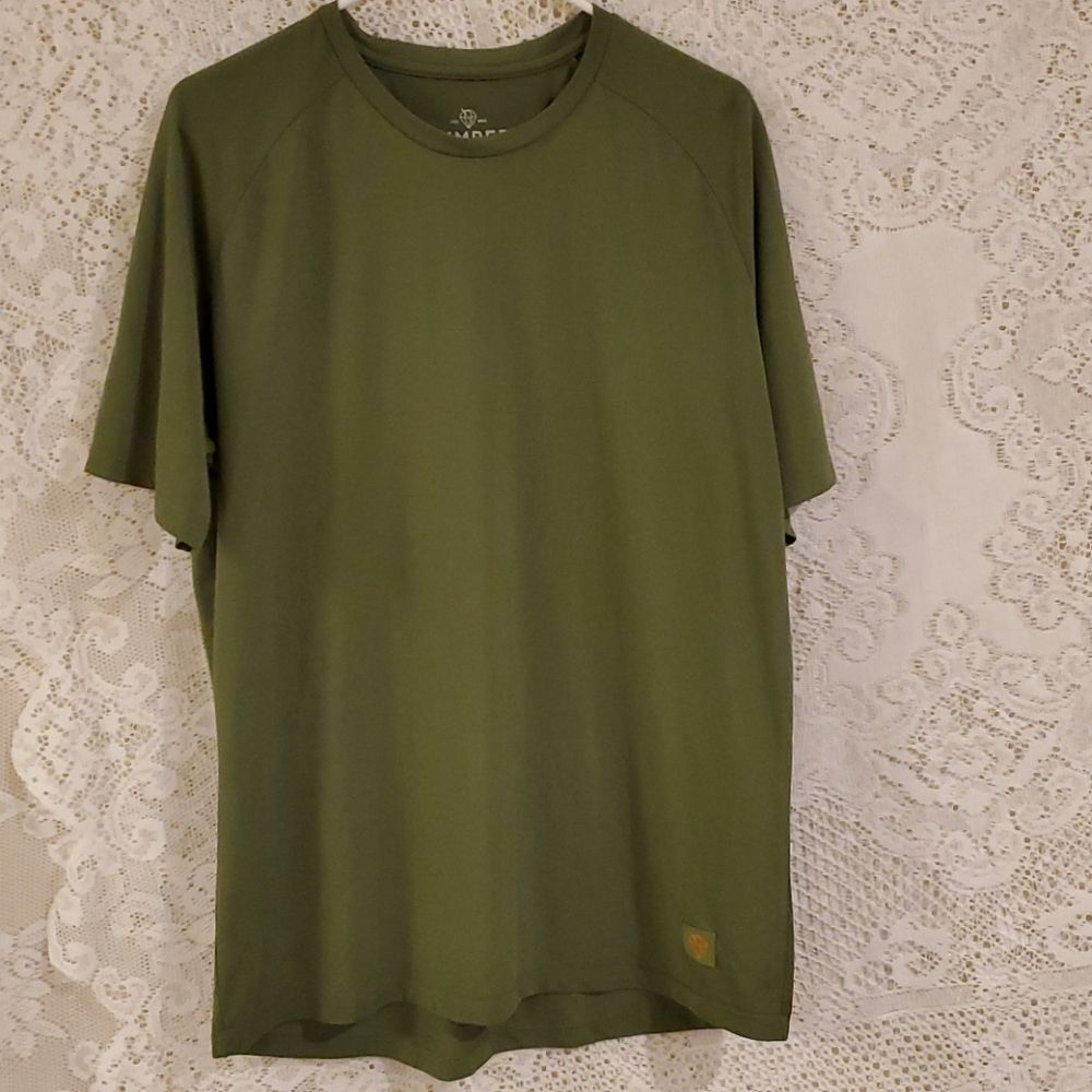Jumper Premium Threads Olive Green Tee Shirt Size Large Eco Blend - Picture 7 of 10